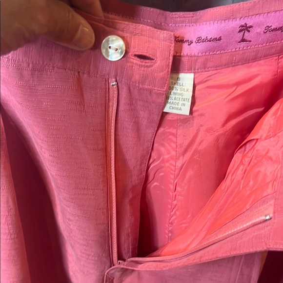 Tommy Bahama Coral Pink silk shorts size 8 - Picture 4 of 16